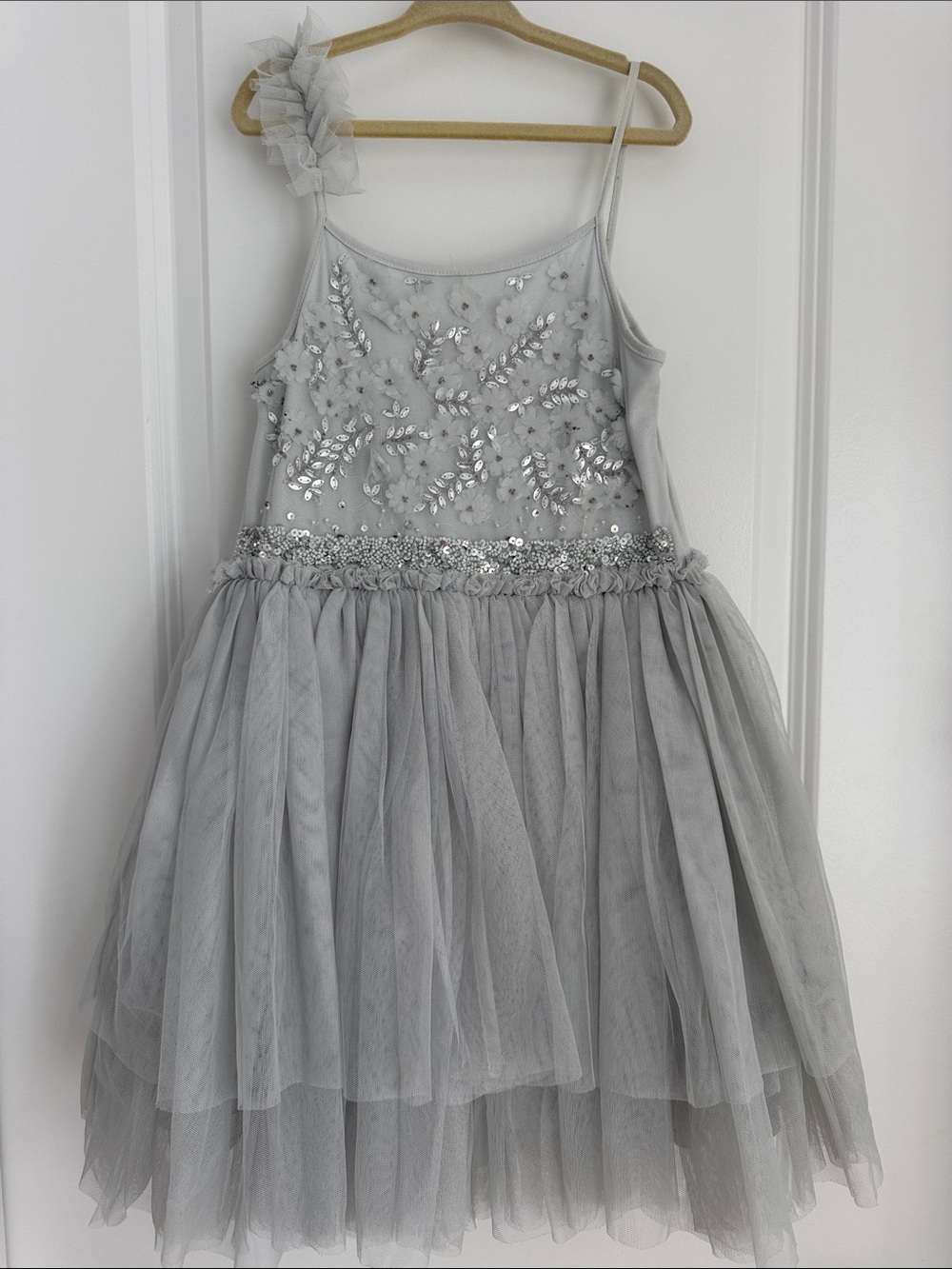 next Silver Sequin & Tulle Party Dress